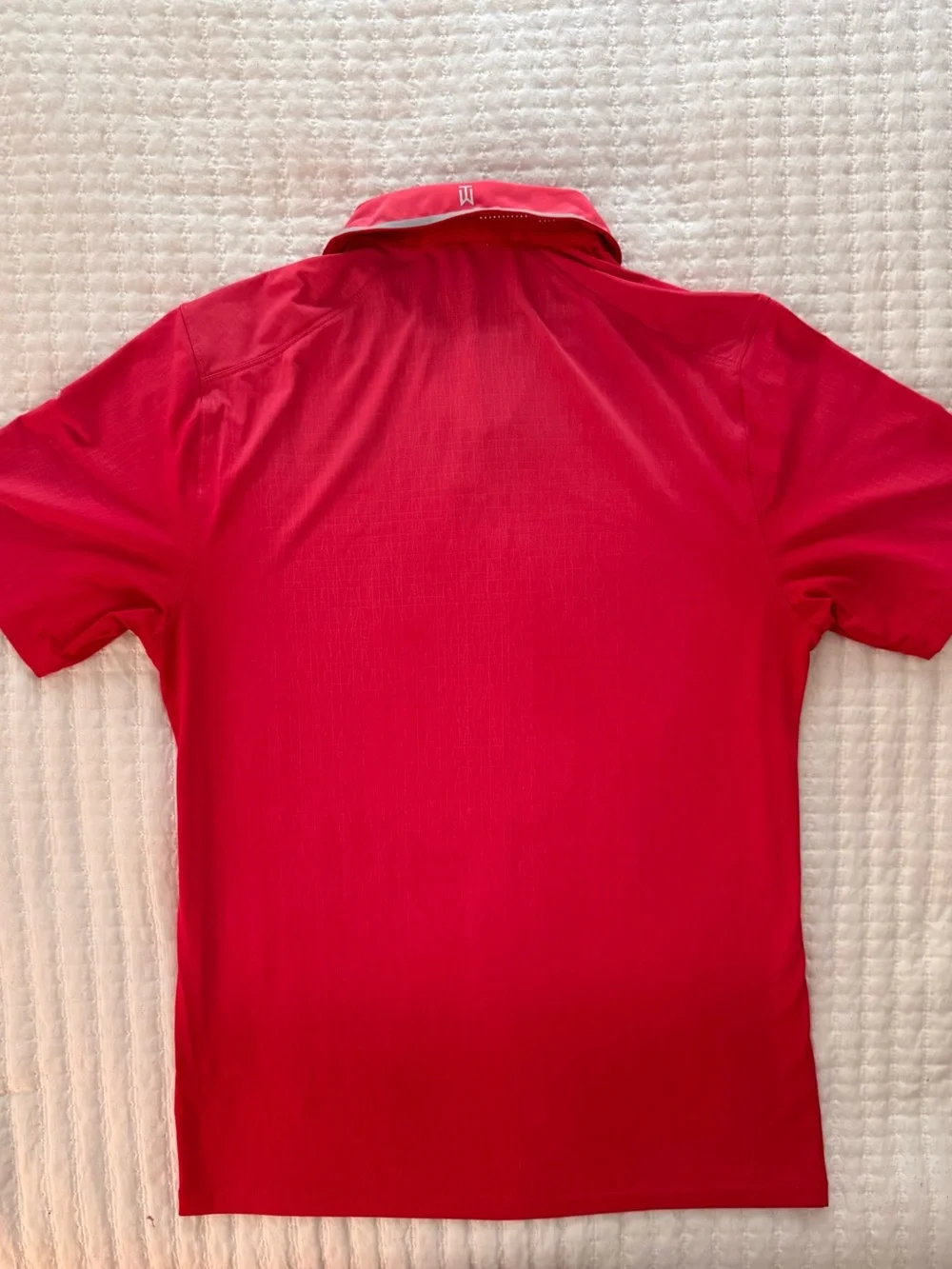Nike red Tiger Woods Collection Dri-FIT Golf Polo shirt- Size S